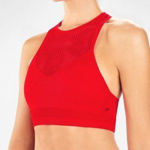 Fabletics Maran Seamless mesh red Sports bra